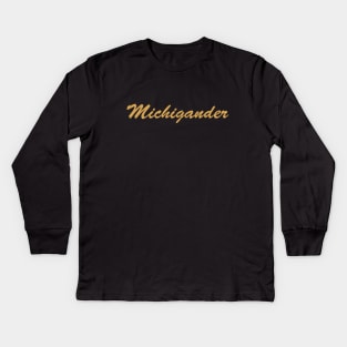 Michigander Kids Long Sleeve T-Shirt